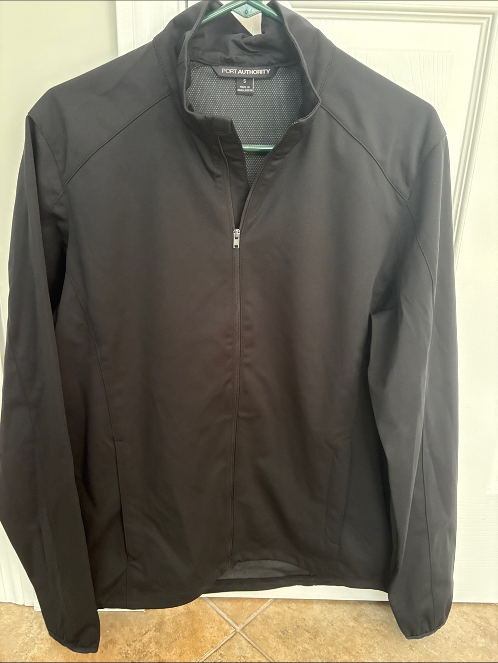 Port Authority Black Men's Full-Zip Windbreaker Jacket